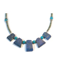 Lapis Lazuli and Serpentine Necklace (Afghanistan)