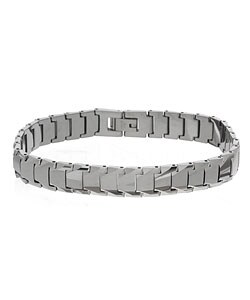 Tungsten Carbide Polished Link Bracelet