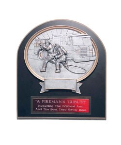 Fireman Collectible Plaque