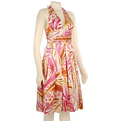 Adrianna Papell Women's Charmeuse Halter Dress