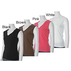 Currants V-neck Sleeveless Top