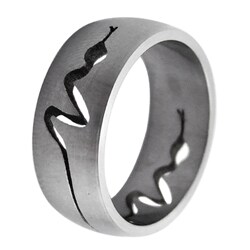 Stainless Steel Snake Cutout Ring
