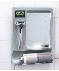 Fog Free Shower Mirror With LED Light & Clock $25.94 Shipped