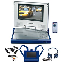 Polaroid PDVD7BLUE 7-inch DVD Player/ Travel Kit