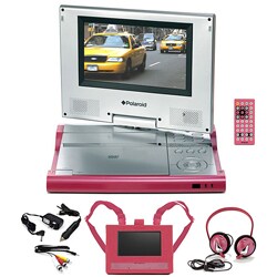 Polaroid 7-inch Portable DVD Player Car Travel Kit