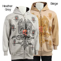 High Energy Men's Skull Print Hooded Sweatshirt