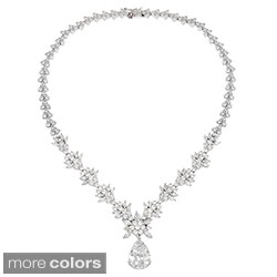 Sterling Silver CZ Exquisite Necklace