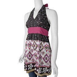 Vermani Fashion Multi-pattern Halter Dress