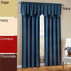Peach Skin Solid Sawtooth Single Window Curtain Valance