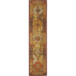 Handmade Heritage Diamond Bakhtiari Rug (2'3 x 14')