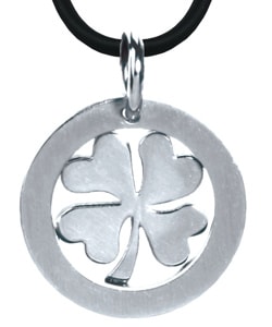 Stainless Steel Shamrock Pendant