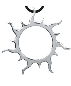 Stainless Steel Tribal Sun Necklace