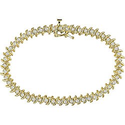 14k Gold 2ct TDW Diamond Tennis Bracelet (I-J, I2-I3)