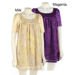 French Connection Women's Paisley Print Silk Dress