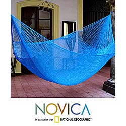 Glowing Sapphire Large Deluxe Hammock with Accessories (Mexico)