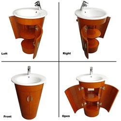 Olympia Modern Vanity Bathroom Set with Mirror