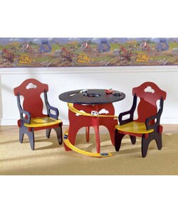 Children's Race Track Table and Chair Set