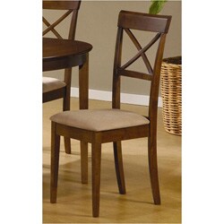 Walnut X-back Dining Chairs (Set of 2)