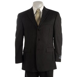 Austin Reed London Men's Black Pinstripe Suit