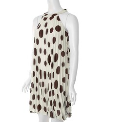 Sangria Women's Circle Print Sleeveless Dress