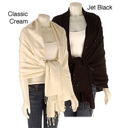 Himalaya Trading Co. Sequined Pashmina Shawl