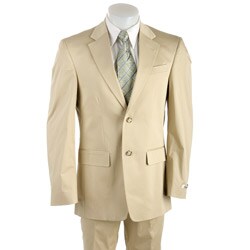 Kenneth Cole Men's Khaki 2-button Suit