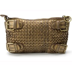 Linea Pelle Zoe Metallic Leather Clutch
