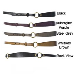 Linea Pelle Women's Leather Skinny Belt