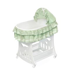Portable 2-in-1 Sage Waffle Baby Bassinet