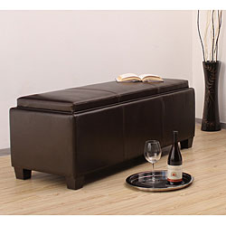 Flip-top Storage Bench Dark Brown