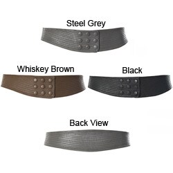 Linea Pelle Women's Scored Soft Waist Belt