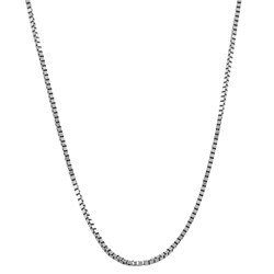 10k White Gold 24-inch Box Chain