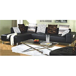 IBIZA 3-piece Leather Sectional Sofa/ Chaise and Chair