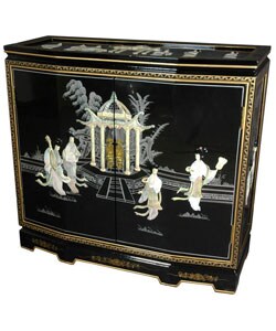 Lacquer Slant Front Cabinet (China)