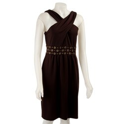 David Meister Women's Cross-front Dress