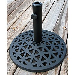 Grand Harbor 18-inch Black Aluminum Umbrella Stand