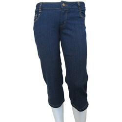 F&F Women's Slim-fit Denim Capris