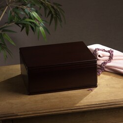 Walnut Jewelry Box with Removable Tray