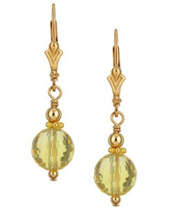 14k Goldfill Yellow Citrine Earrings