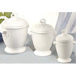Athena 3-piece Stoneware Kitchen Canister Set
