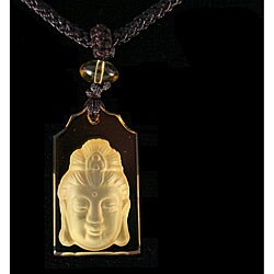 'Art of Liuli' Buddha Head Necklace (China)