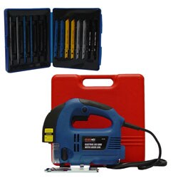 GRIP Electric Jig Saw with Laser and Bonus Blades
