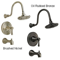 Fontaine Brushed Nickel In-wall Tub & Shower Set