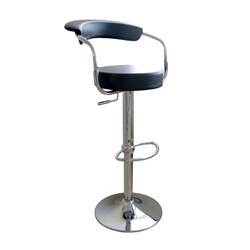 Black Omicron Adjustable Barstools (Set of 2)