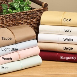 Egyptian Cotton 300 Thread Count Solid Sheet Set