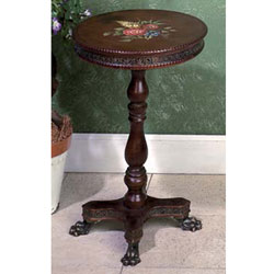 Floral Design Round End Table (India)