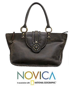 Leather 'Western Casual' Handbag (Mexico)