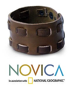 Genuine Leather 'Weaves' Bracelet (Thailand)