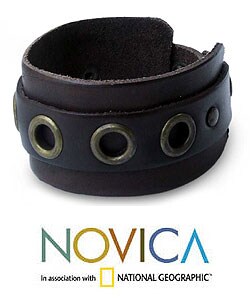 Genuine Leather 'Rogue Cinnamon' Bracelet (Thailand)