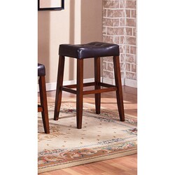 Tufted-seat Saddle Barstool (Set of 2)